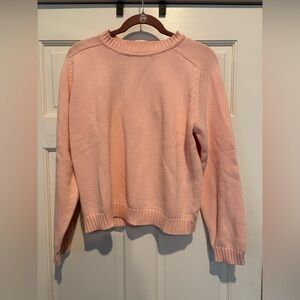 St John’s Bay Light Pink Peach Crew Neck Sweater Vintage